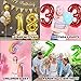 Smlpuame 40 inch Number Balloon 0-9 Red Large Number 2 Balloons,Digital Balloons for Birthday Party Celebration Decorations Supplies, Helium Foil Number Balloons for Wedding Anniversary