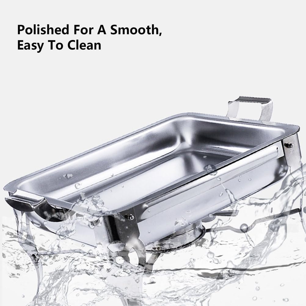 AIZYR Chafing Dishes Buffet Set, Stainless Steel Buffet Server Fish Pan Alcohol Stove Food Warmer for Parties, Wedding, Party