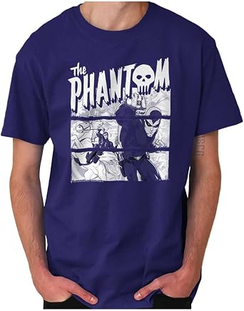 The Phantom Vintage Comic Book Skull Graphic T Shirt Men or Women