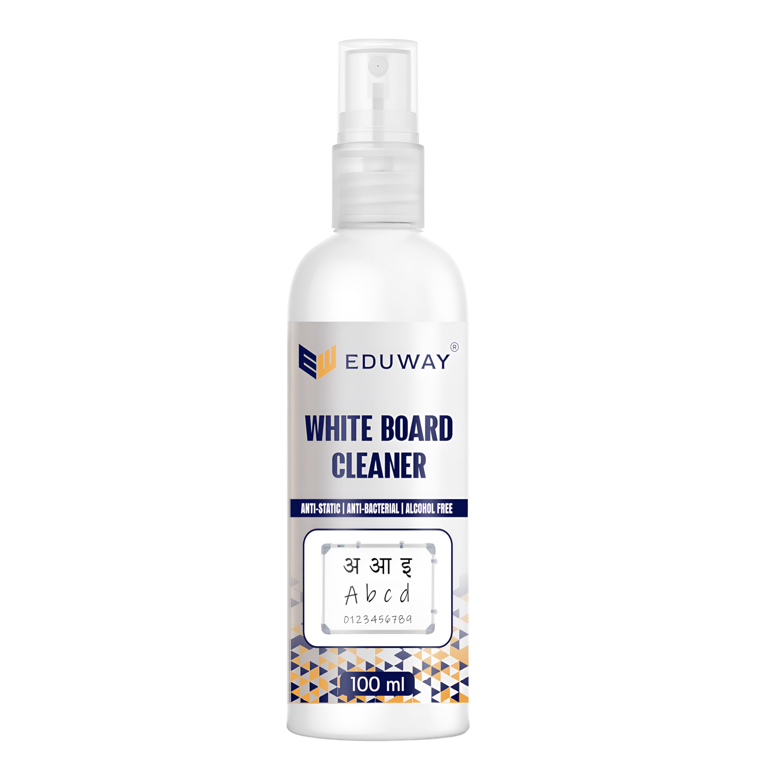 Eduway White Board Cleaner Spray | Clean Marks, Dust, Stains from Dry Erase Board, Chalk Board | Safe & Non-Toxic, Eco Friendly, Quick Drying | Perfect for Home, School & Office | Pack of 1 (100 ml)-image-20