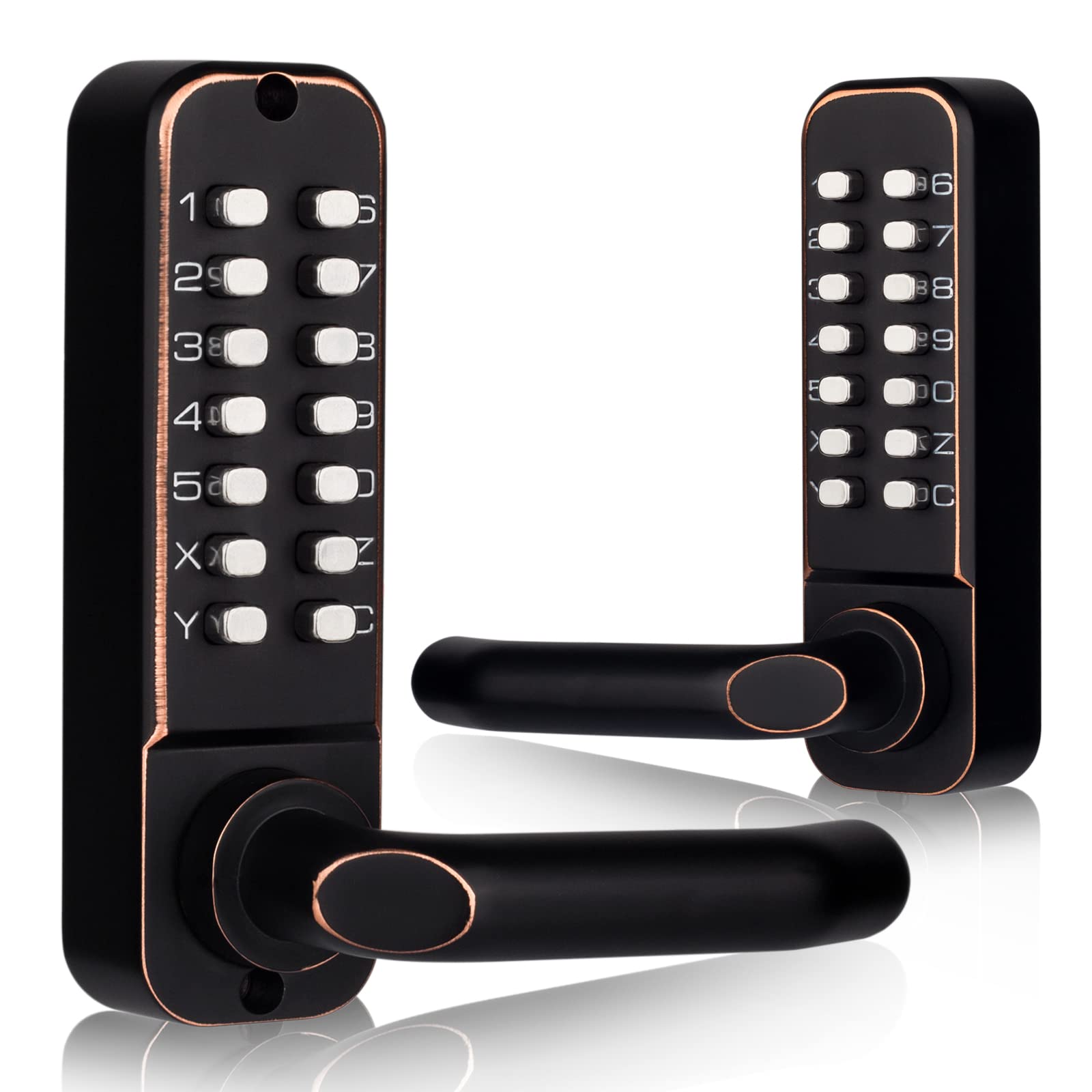 Buy CODACE Mechanical Keyless Entry Door Lock with Keypad Door Knob