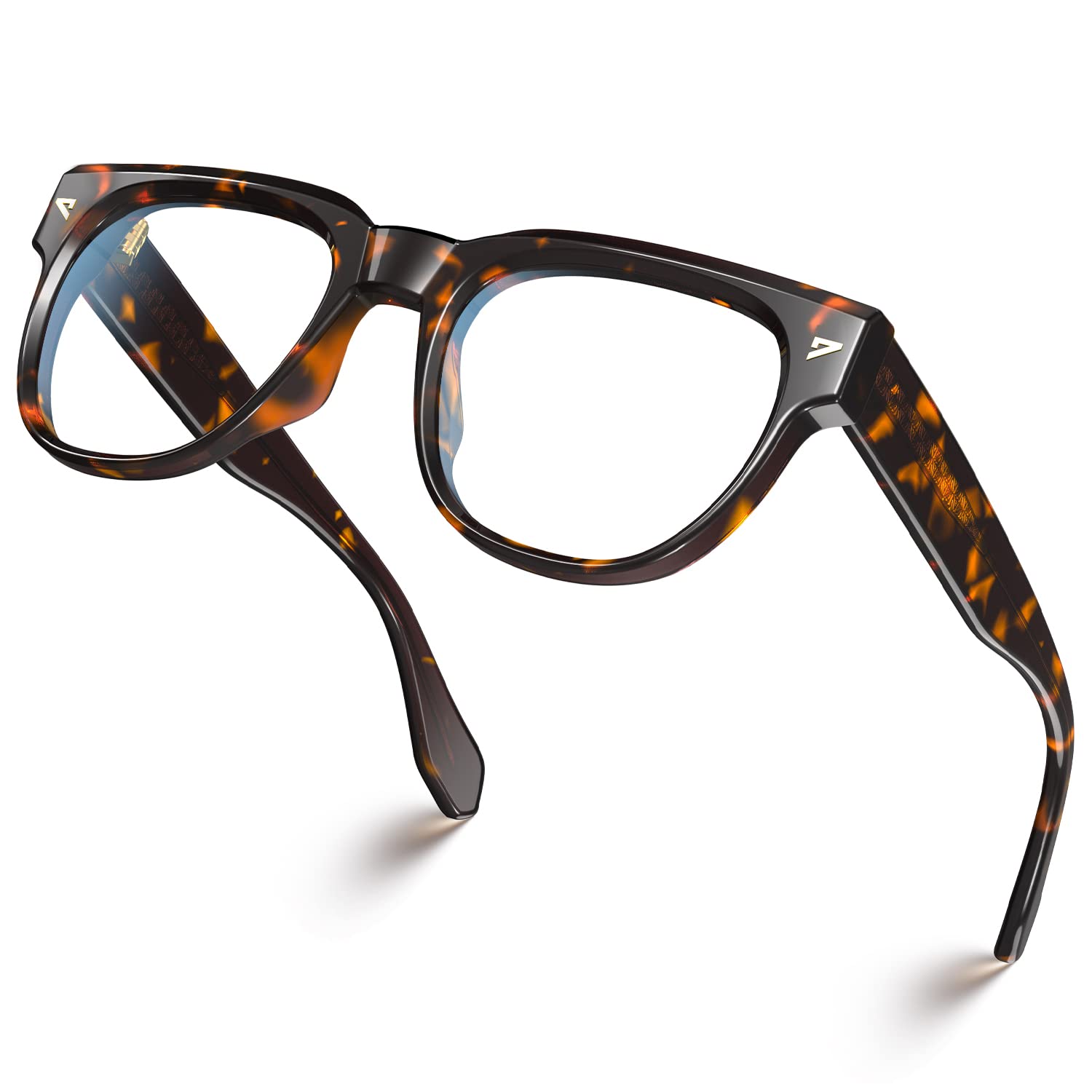 VISOONE Square TR90 Blue Light Blocking Glasses with Anti Glare Computer Glass Woman and Men SAGE