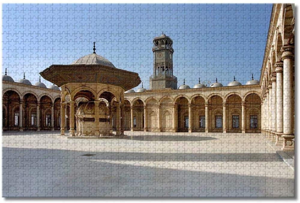 Egypt Mosque Cairo Jigsaw Puzzles for Adults Kids 1000 Pieces Wooden Puzzle Game for Gifts Home Decoration Special Travel Souvenirs
