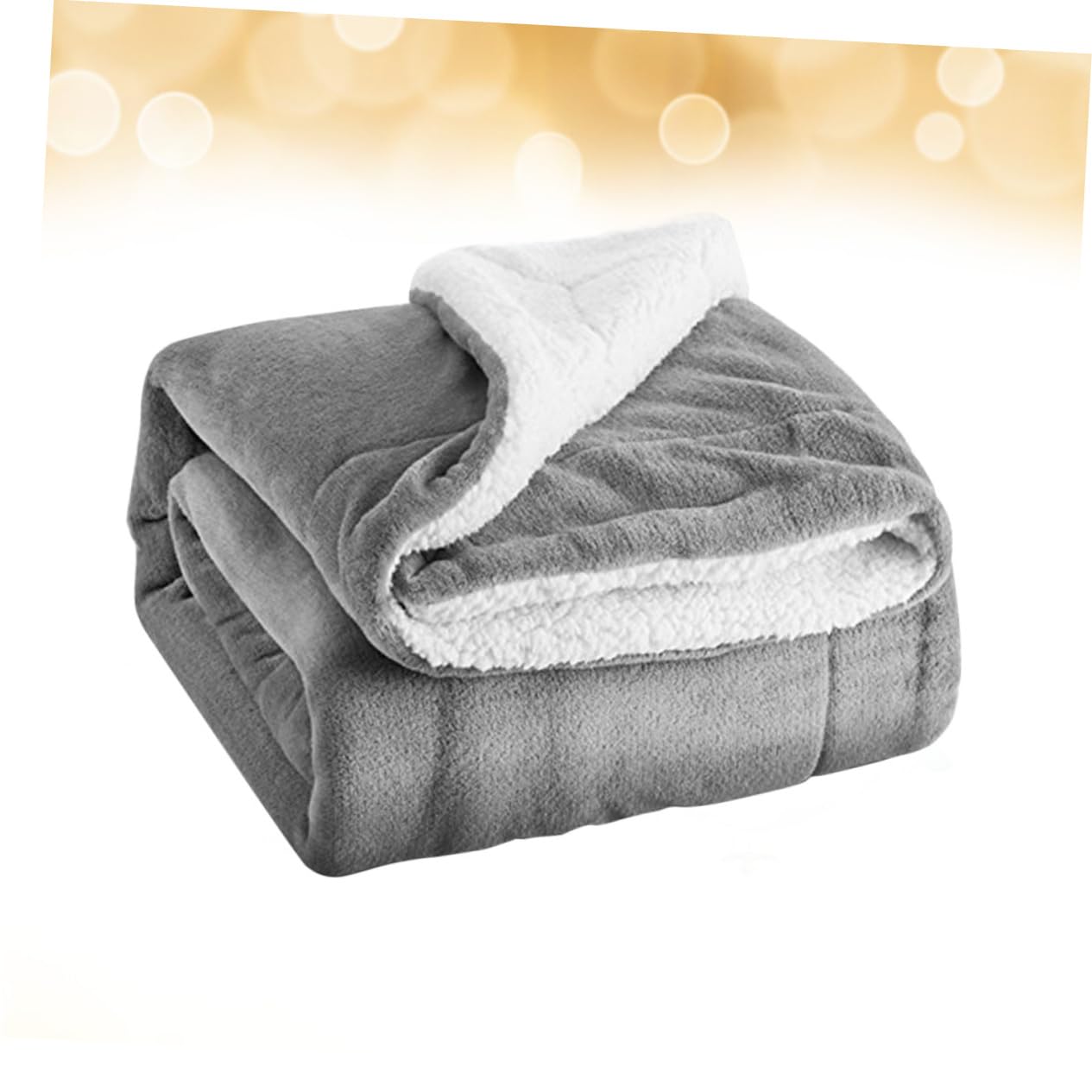 SOLUSTRE Soft Solid Color Blanket for Pets Thick Cozy Berber Fleece Throw Lightweight Warm Bedding for Couch and Bed for Year Comfort Grey