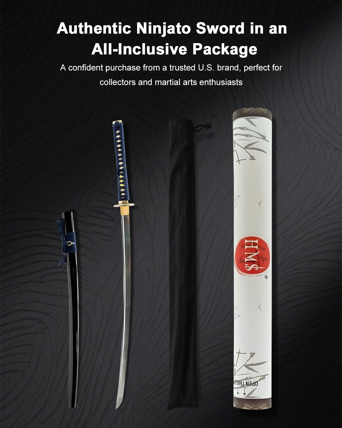 Handmade Sword - Samurai Katana Sword, Battle Ready, Hand Forged, 1045 Carbon Steel, Heat Tempered, Full Tang, Sharp, Wooden Scabbard