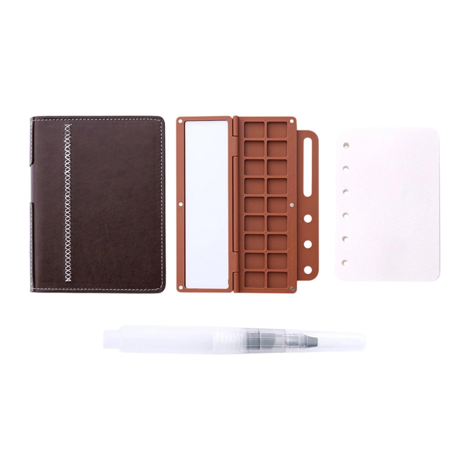 Watercolor Sketchbook Set Compatto Blocco Acquerello con Sciolti Quaderno Artista da Viaggio Accessori Pittura Portatili Design Versatile