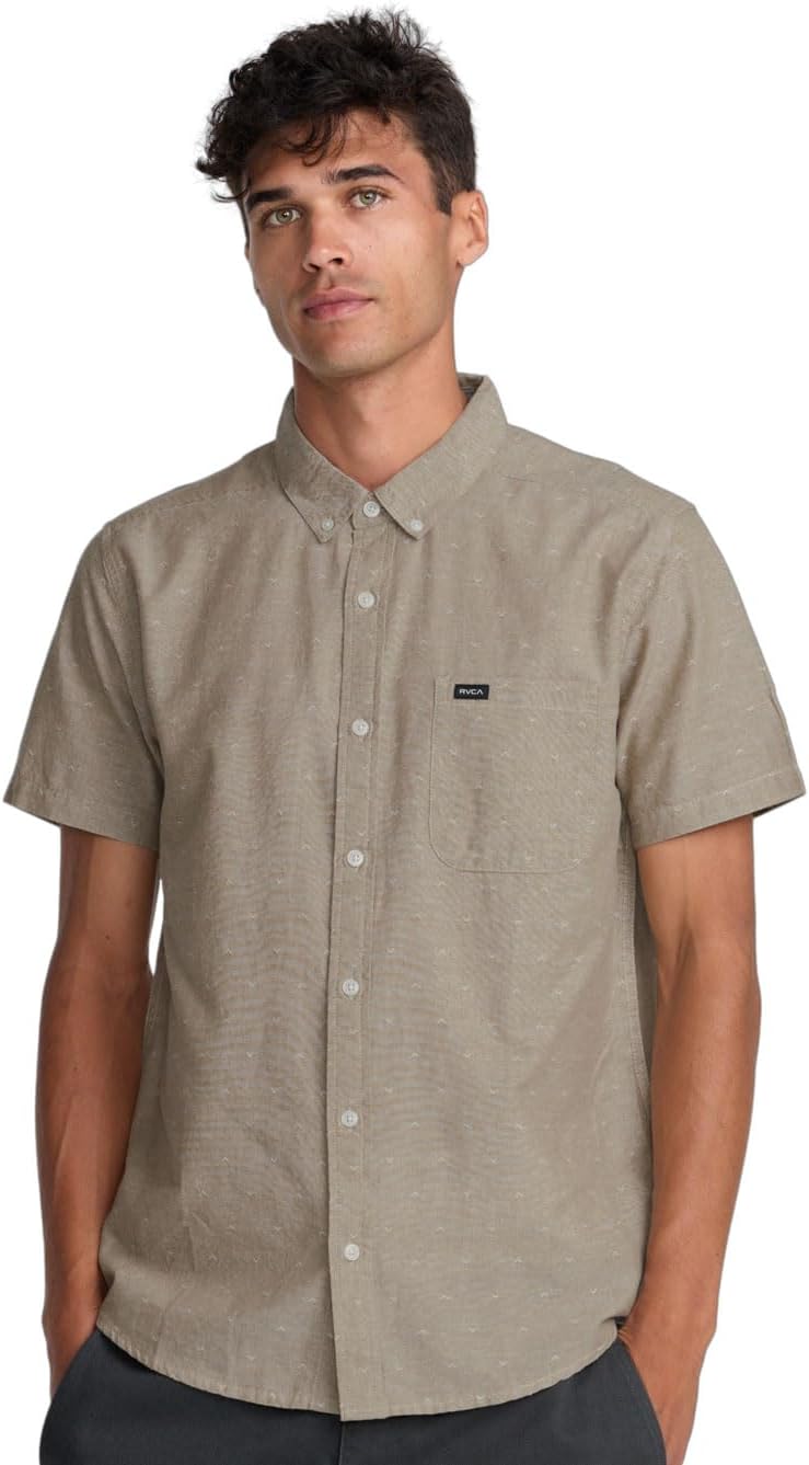 RVCA Men's Thatll Do Dobby Short Sleeve