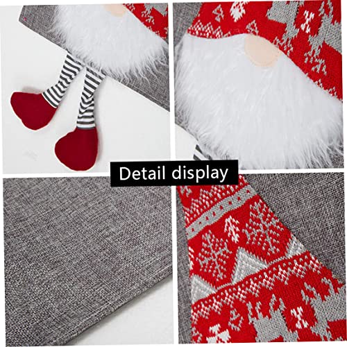 Chemin de table de Noël Nobar gris rectangulaire de qualité supérieure - 7