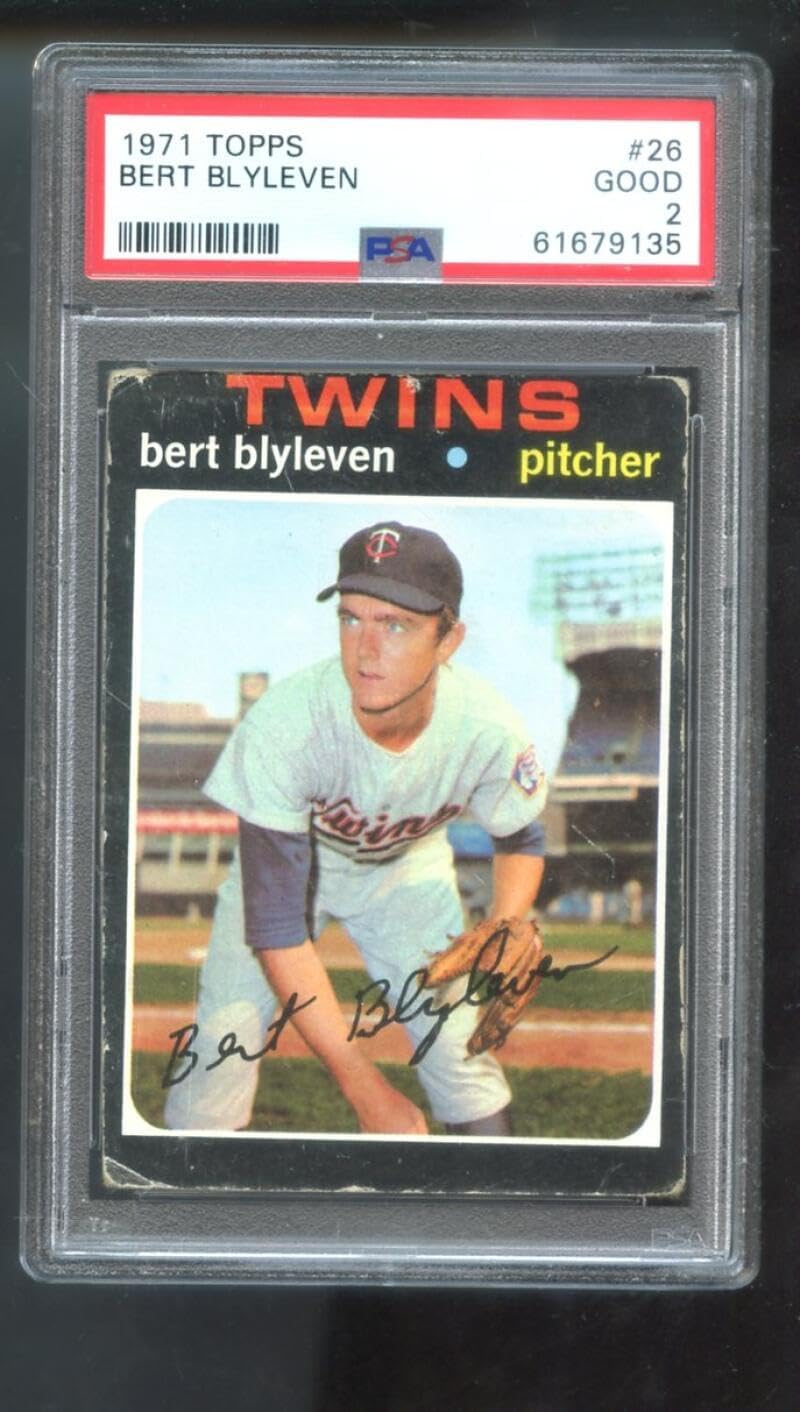 1971 Topps #26 Bert Blyleven ROOKIE RC PSA 2 Graded Baseball Card MLB Twins