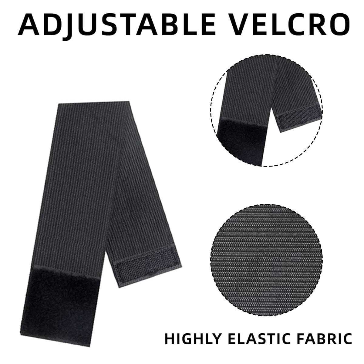 LEEQ Regolabile Elastico Braccio Fascia - Elastico Braccio Squadre di Funerali Rispetto per Rispetto Funerale Commemorativo, Squadra di Calcio,Nero(15 PCS)