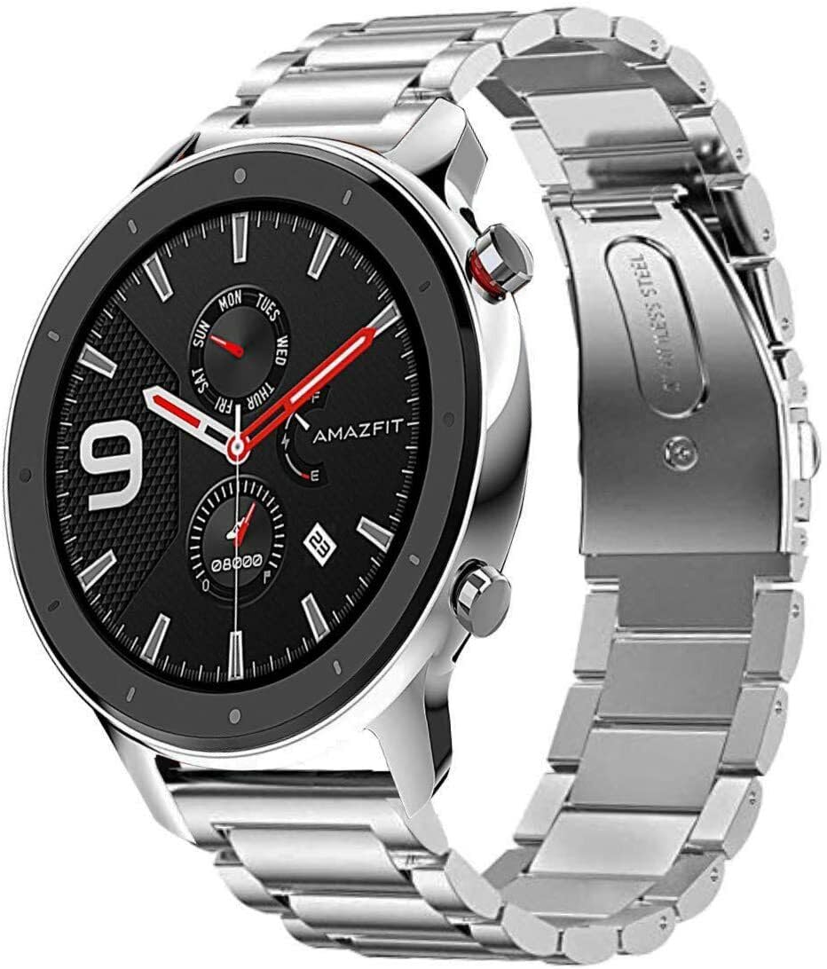 Gadgetcom Band Compatible With Amazfit Cheetah Pro Round Stainless