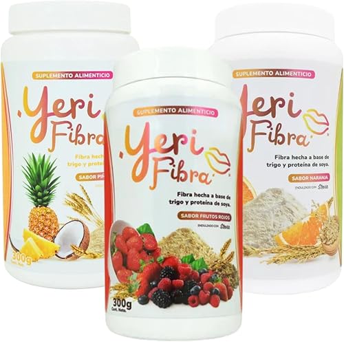 Miniatura 4 de Sabor Naranja - Fibra Diaria - Deliciosos Sabores Exóticos, Proteína de Trigo y Soja, 300g (10.5oz) - Las Originales Virales de Yeri.