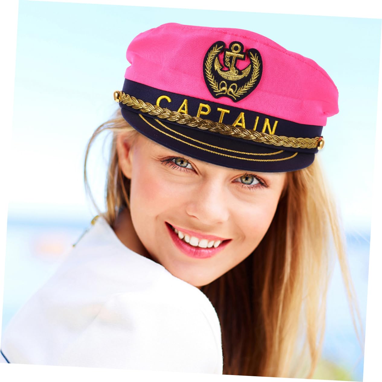 Beavorty Cappello Da Berretto Marino Regolabile Copricapo Del Navigazione Barcaiolo Cappelli Da Marinaio Puntello Del Cappello Cosplay Tessuto
