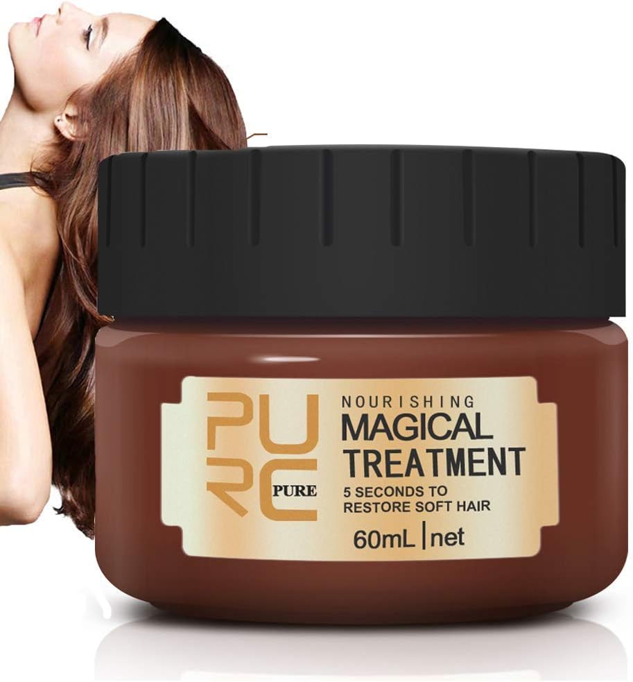 Magical Hair Treatment Mask,5 Seconds to Restore Soft Hair, Advanced Molecular Hair Roots Treatment Professtional Hair Conditioner, Deep Conditioner Suitable for Dry & Damaged Hair (1 PACK)