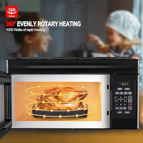 Vista 16 de GASLAND Horno de microondas de 30 pulgadas sobre el rango, 1.9 pies cúbicos sobre el microondas de la estufa, 11 niveles de potencia, cocción con un