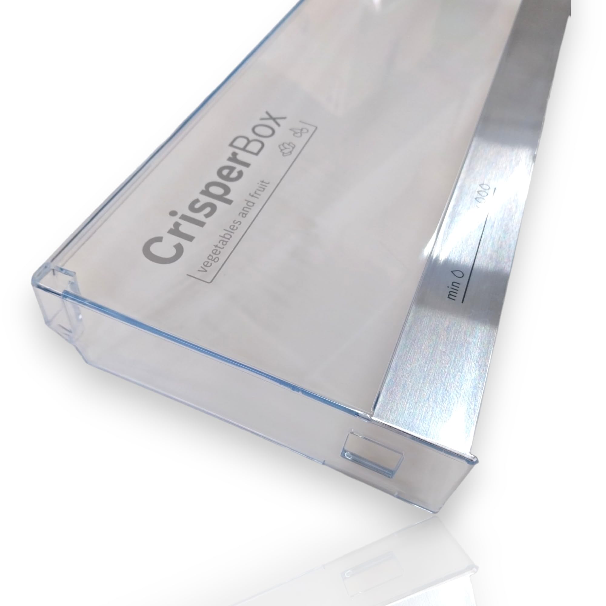 DL-pro Schubladenblende 450x165mm für Bosch 11000682 für CrisperBox Gemüsebehälter Kühlschrank KühlGefrierKombination