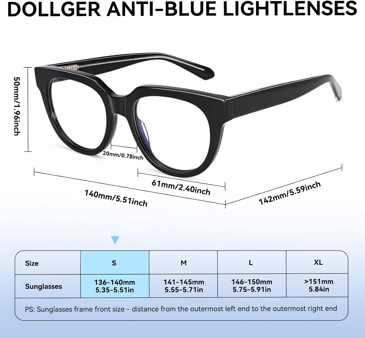 Dollger Blue Light Blocking Glasses For Woman Men Frame Round Cat Eye Computer BlueLight Glasses Non-Prescription - Image 8