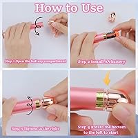 Vista 2 de GOODYBUY - Masajeador facial de pulso dorado de 24 quilates, con forma de T, herramientas de masaje facial para piel sensible, estiramiento firme