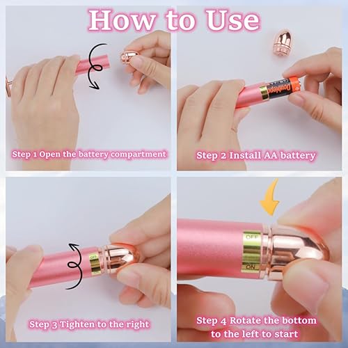 Miniatura 2 de GOODYBUY - Masajeador facial de pulso dorado de 24 quilates señal eléctrica en forma de T herramientas de masaje facial para piel sensible