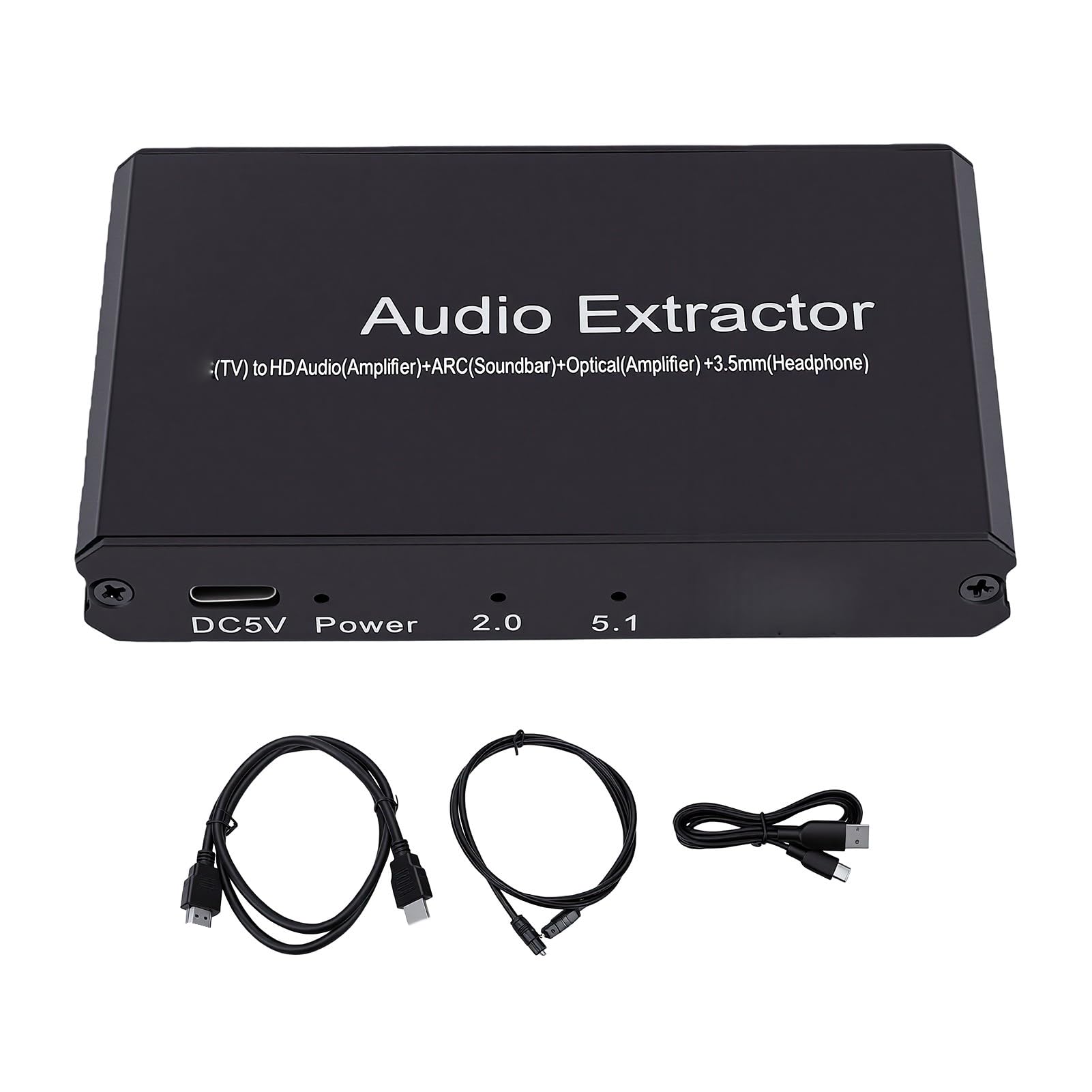 Extractor de Audio ARC a ARC/óptico/3,5 Mm/HDMI de 192 KHz