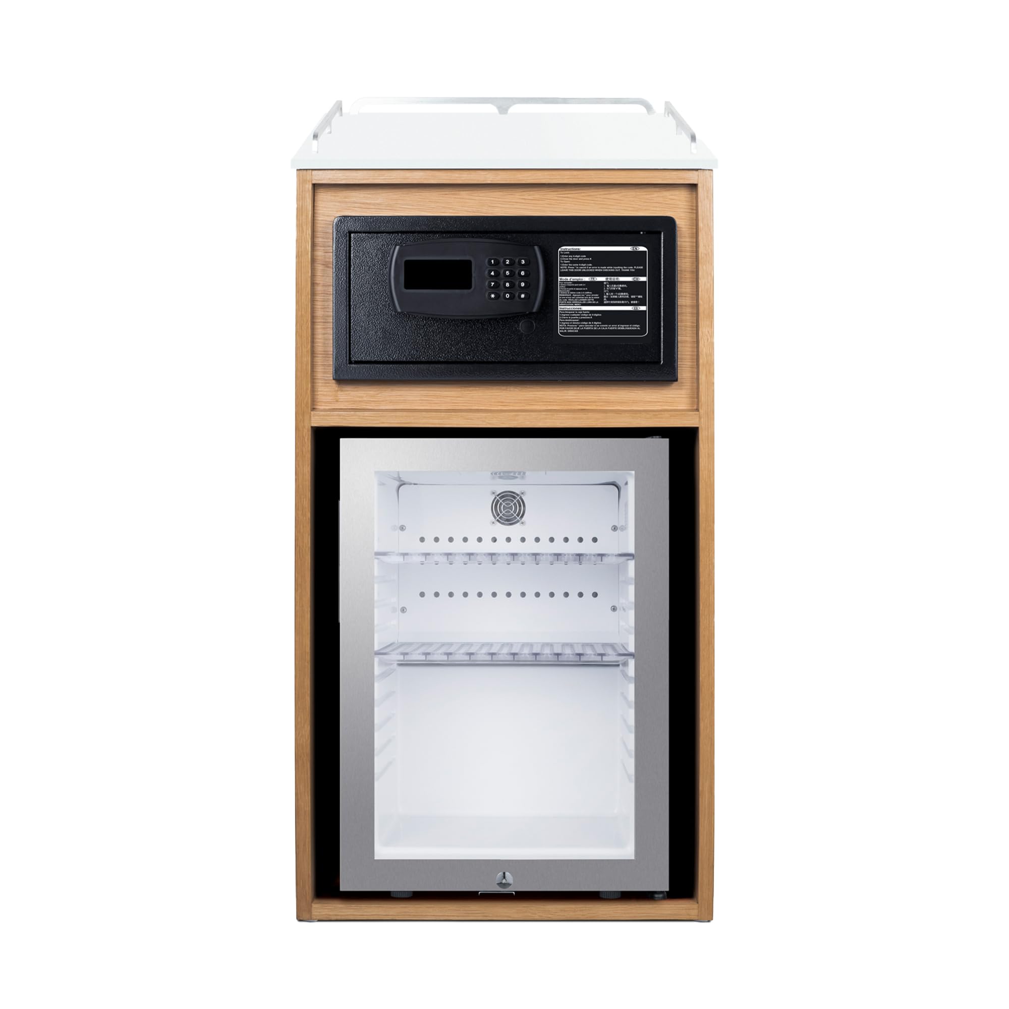 Summit Appliance QCSSF2OAK 1.2 cu ft Compact Fridge Stainless Steel