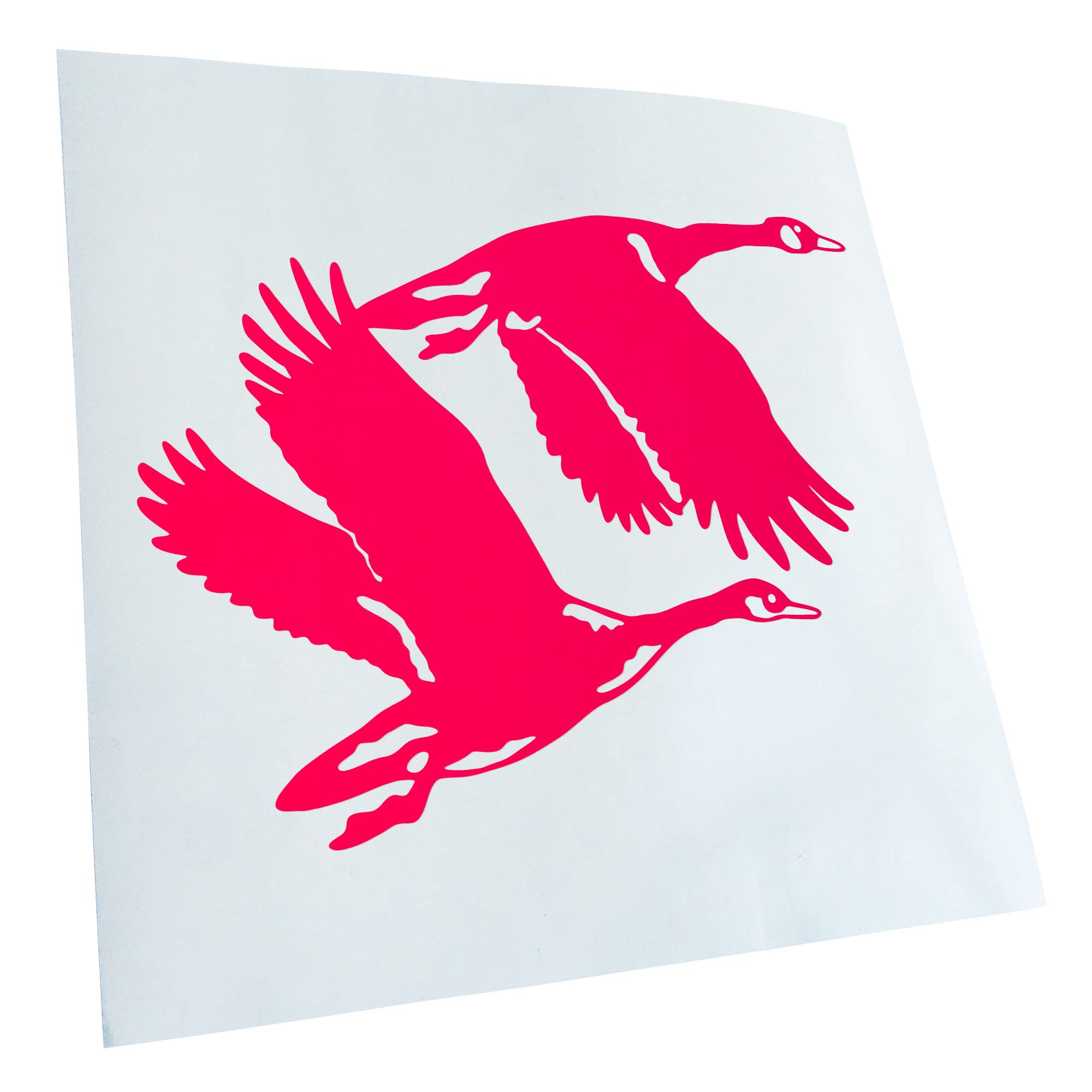 Kiwistar - Car Sticker - Neon Pink - 13 x 10 cm Ducks - Ducks - Duck - Rear Window Car Sticker Weatherproof for Car Truck Moped Truck - Sticker Exterior Self-Adhesive Tuning Accessories for Window