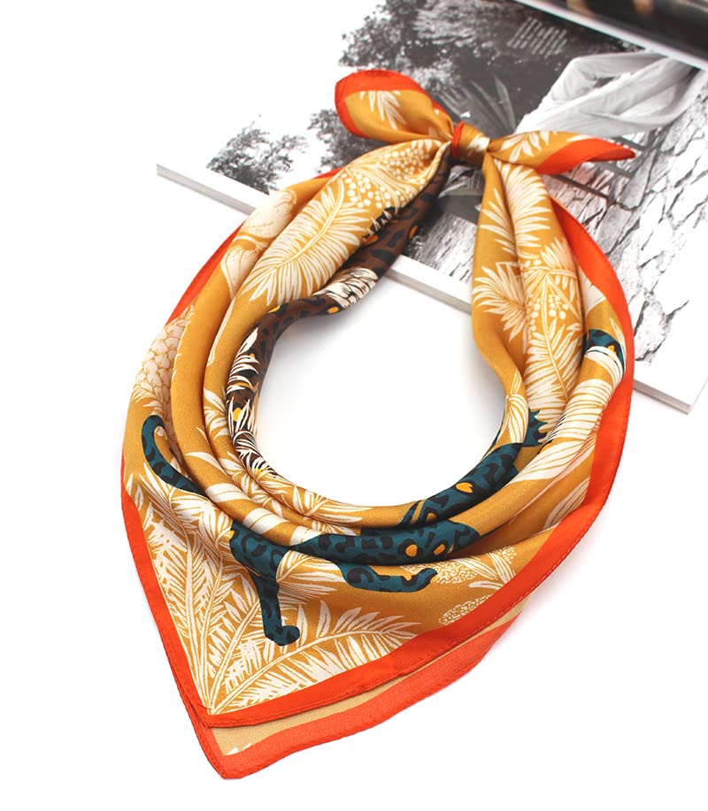 Image of ANDANTINO 100% Mulberry Silk Scarf -21 inch Square Neckerchief with Gift Packed
