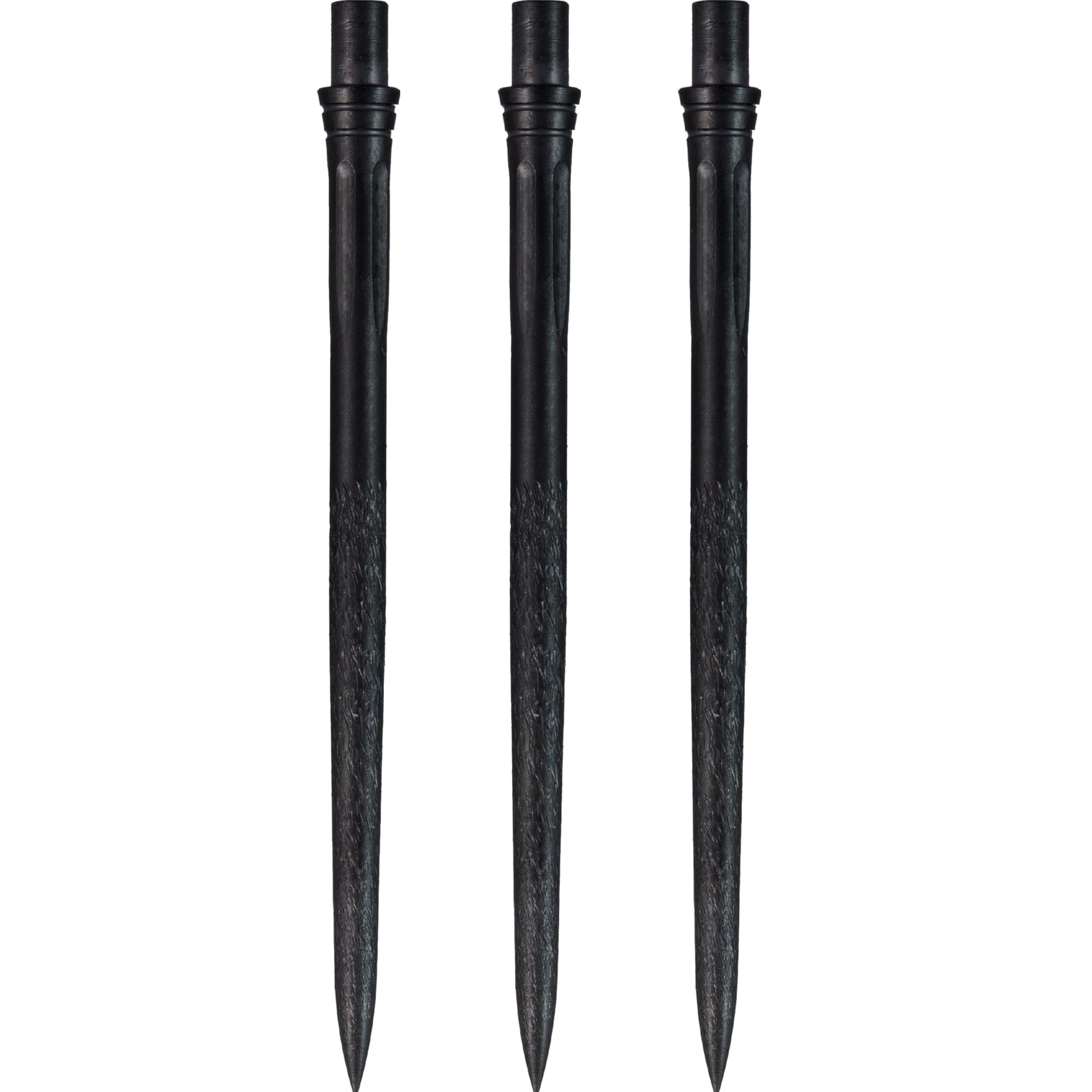 Caliburn Evo Dart Points | Roughed Smooth Grip | No Lip Design | Precision Steel Tip Dart Points | Multiple Colours (Black, 40mm)