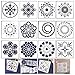 Produktbild Xinlie Mandala Dotting Schablonen DIY Malerei Zeichenschablonen Kunststoff Vorlagen Verschiedene Muster,Punktmalvorlagen,Kunstwerkzeuge für DIY Steine,Wandkunst,Leinwand,Holzmöbel Malerei (12 Stück)