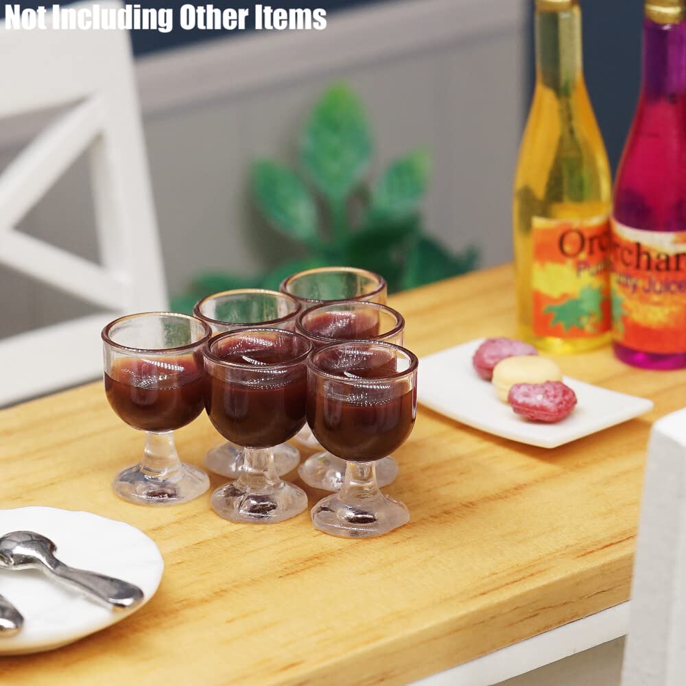 Odoria 1/12 Schaal Mini Glazen Flesje 4 stuks Miniatuur Potjes