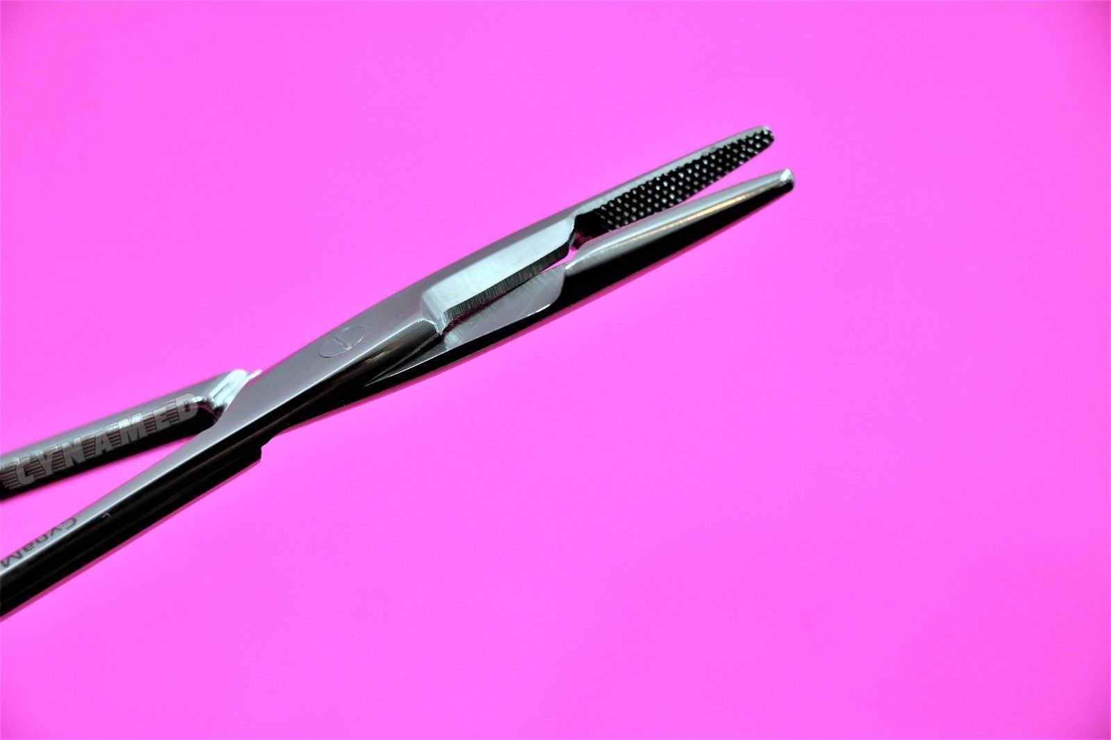 HEMOSTAT Needle Holder 5.5 Inch with Gold Handle Rings Serrated Olsen Needle Holder German Grade Premium Stainless CYNAMED