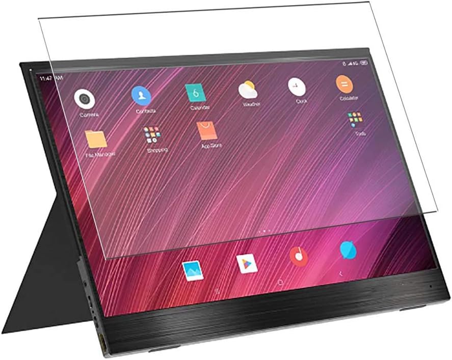 Tempered Glass Screen Protector Film, compatible with BlitzWolf BW-PCM3 15.6 Inch Display Monitor （Active Area Cover Only） Protective Protectors Guard