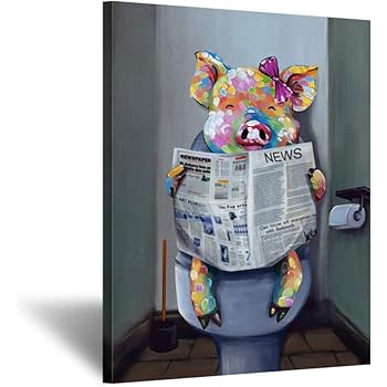 Amazon Com Pintura De Animales Divertida Para Decoracion De Pared