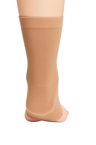 Miniatura 2 de Manga de compresión atlética de tobillo a media pantorrilla, color beige (L)