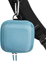 Vista 6 de Hermitshell Funda de viaje para Phomemo M02 / Phomemo M02 Pro/Phomemo M02S Mini impresora de pegatinas (azul claro)