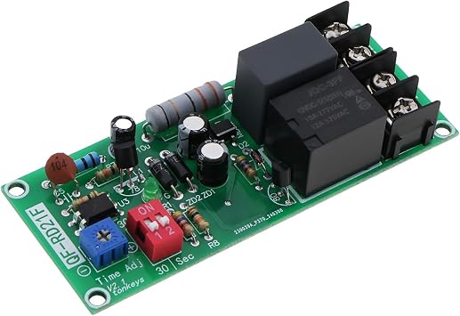 1PC Adjustable Timer Control Relay Module AC 100V-220V 0-300 Minutes Turn Off Delay Switch Board for Exhaust Fan Pump Overrun Timer