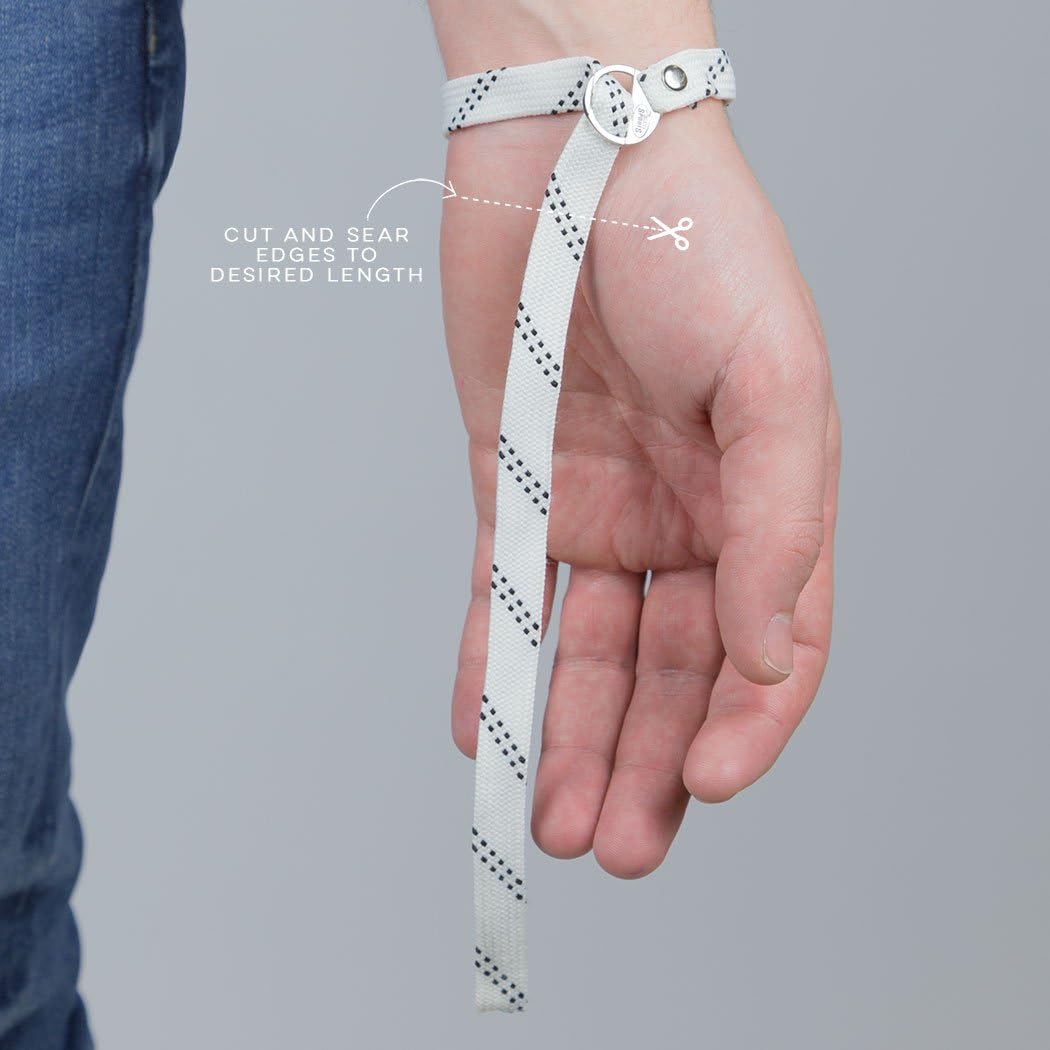ChalkTalkSPORTS Hockey Lace Bracelet | Personalized Text | Adjustable to Fit All Wrist Sizes - Image 6
