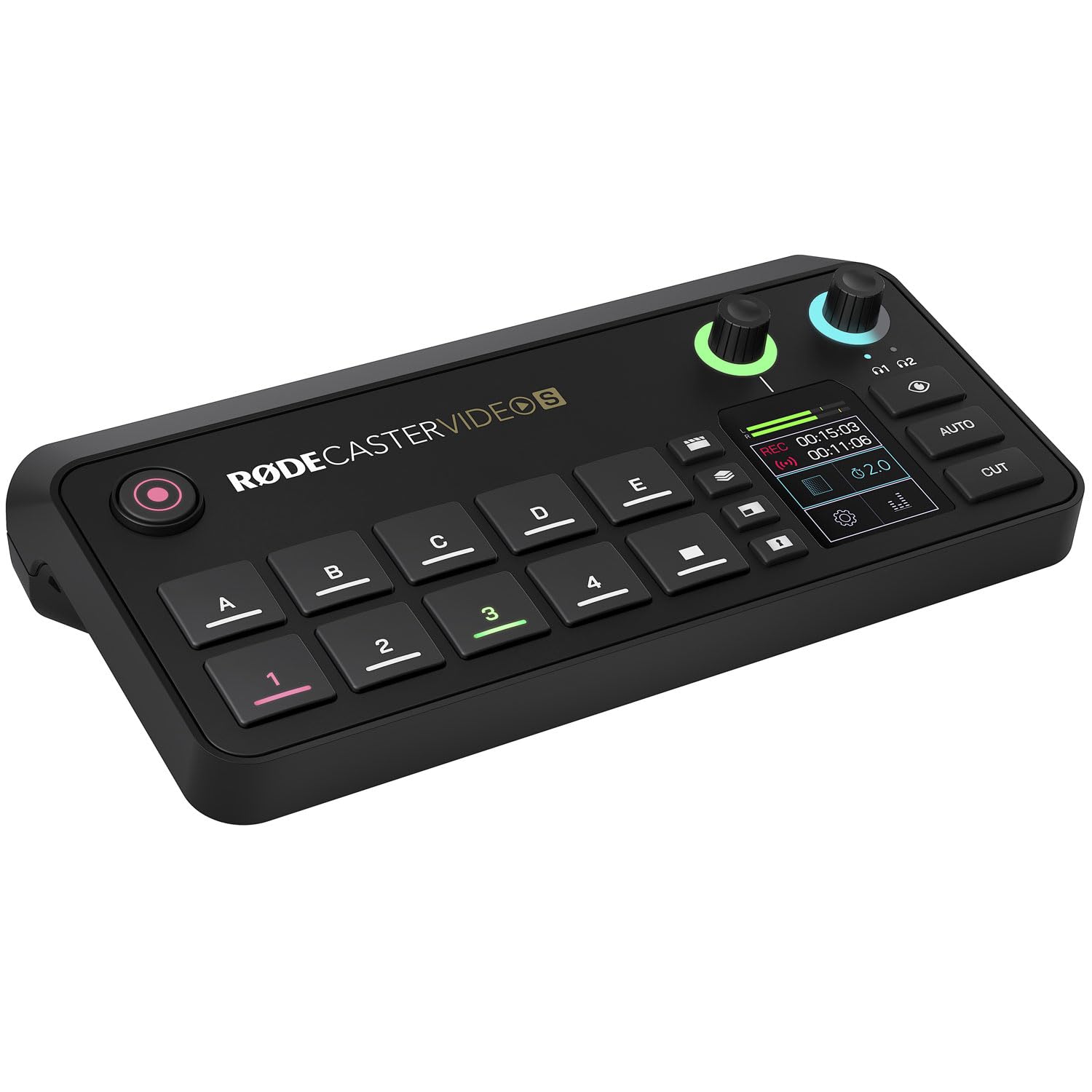 Rode Rodecaster Video S konsola do produkcji audio i wideo z keepdrum stojak na laptopa BK