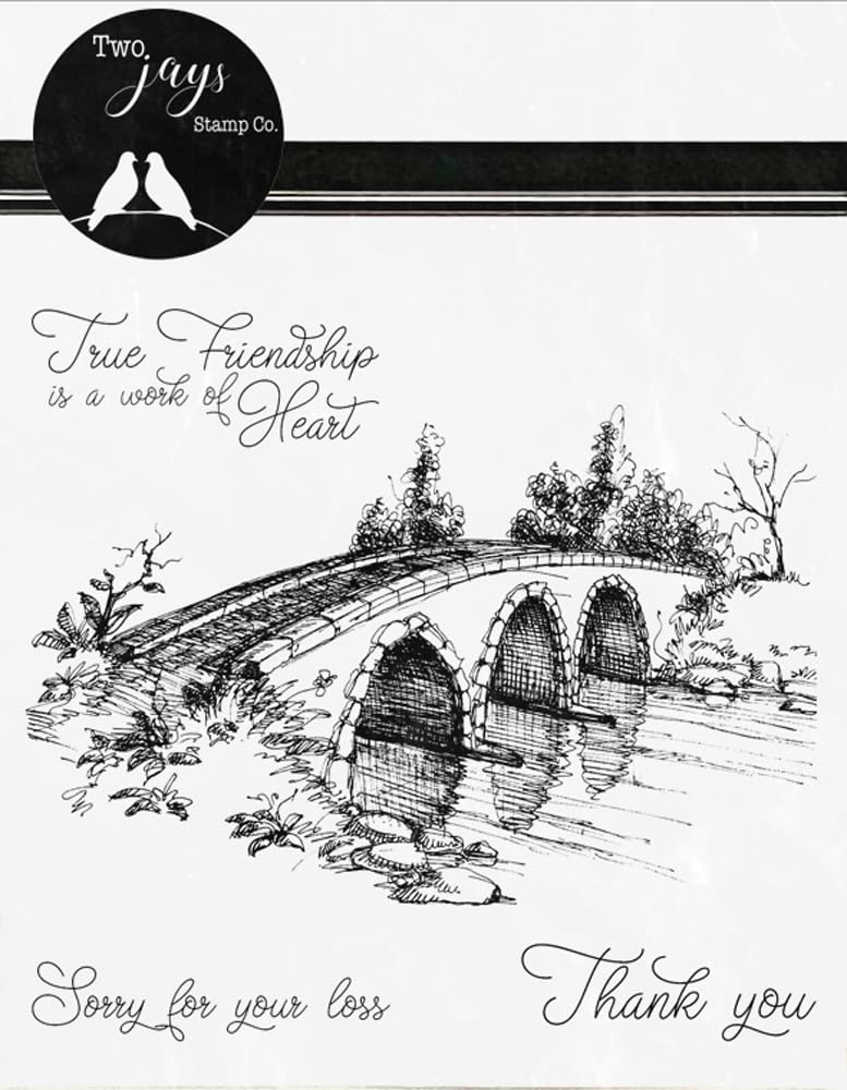 Crafts Too Two Jays Stamps - River Bridge