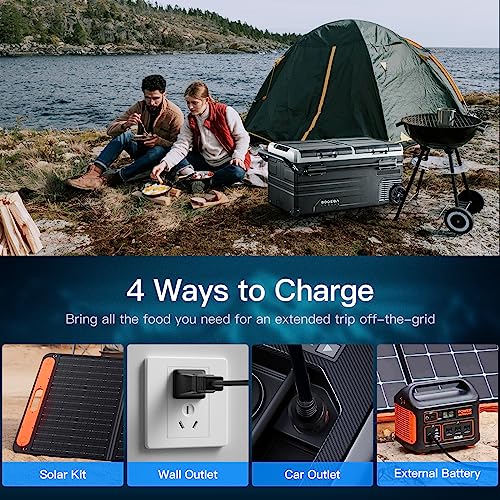 BODEGACOOLER 12 Volt Car Refrigerator, RV Car Fridge Dual Zone APP Control, Portable Freezer,100 Quart (95L) -4℉-68℉ RV Electric Compressor Cooler 12/24V DC &100-240V AC for Outdoor, Camping, Travel