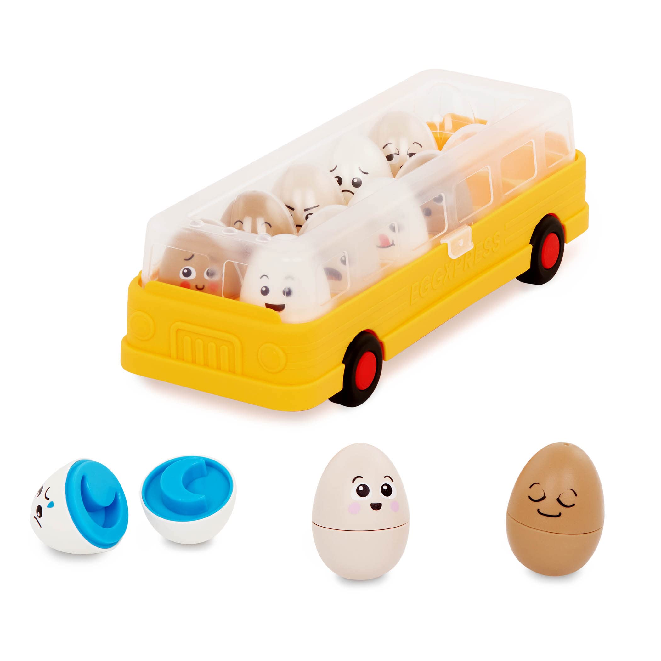 Battat Education - EggXpress Yourself! - Uovo Giocattolo per Bambini e Ragazzi - Uova abbinate - Abbinamento di Lettere e Colori - Gioco dell'ordinamento - 18 Mesi +
