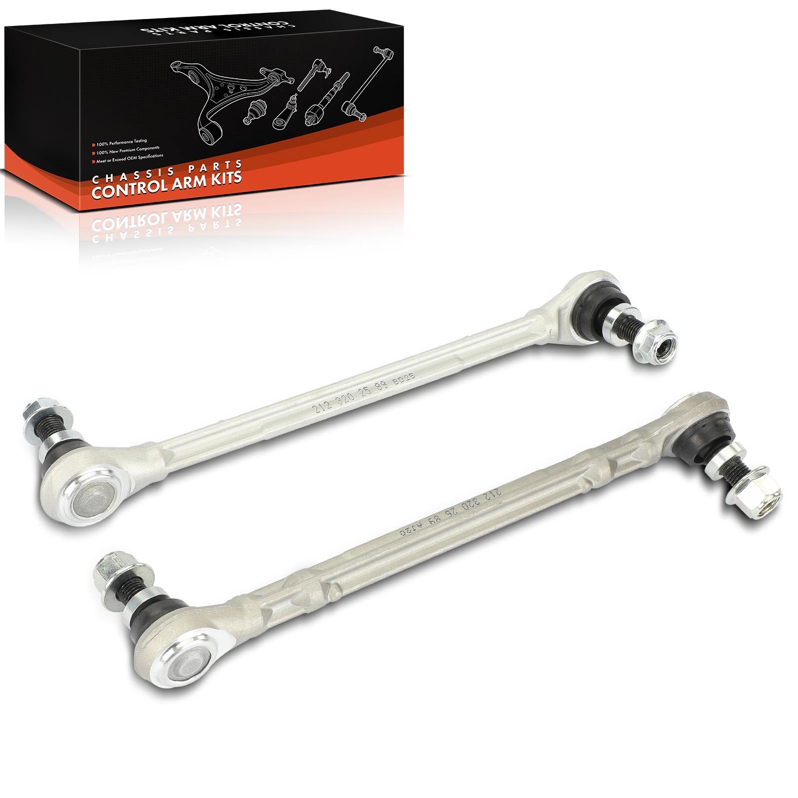Frankberg 2x Biellette de barre stabilisatrice avant gauche droite | essieu avant, gauche, droite, 2123202589; Compatible avec: CLS C218, Classe E W212, Classe E, modèle T S212