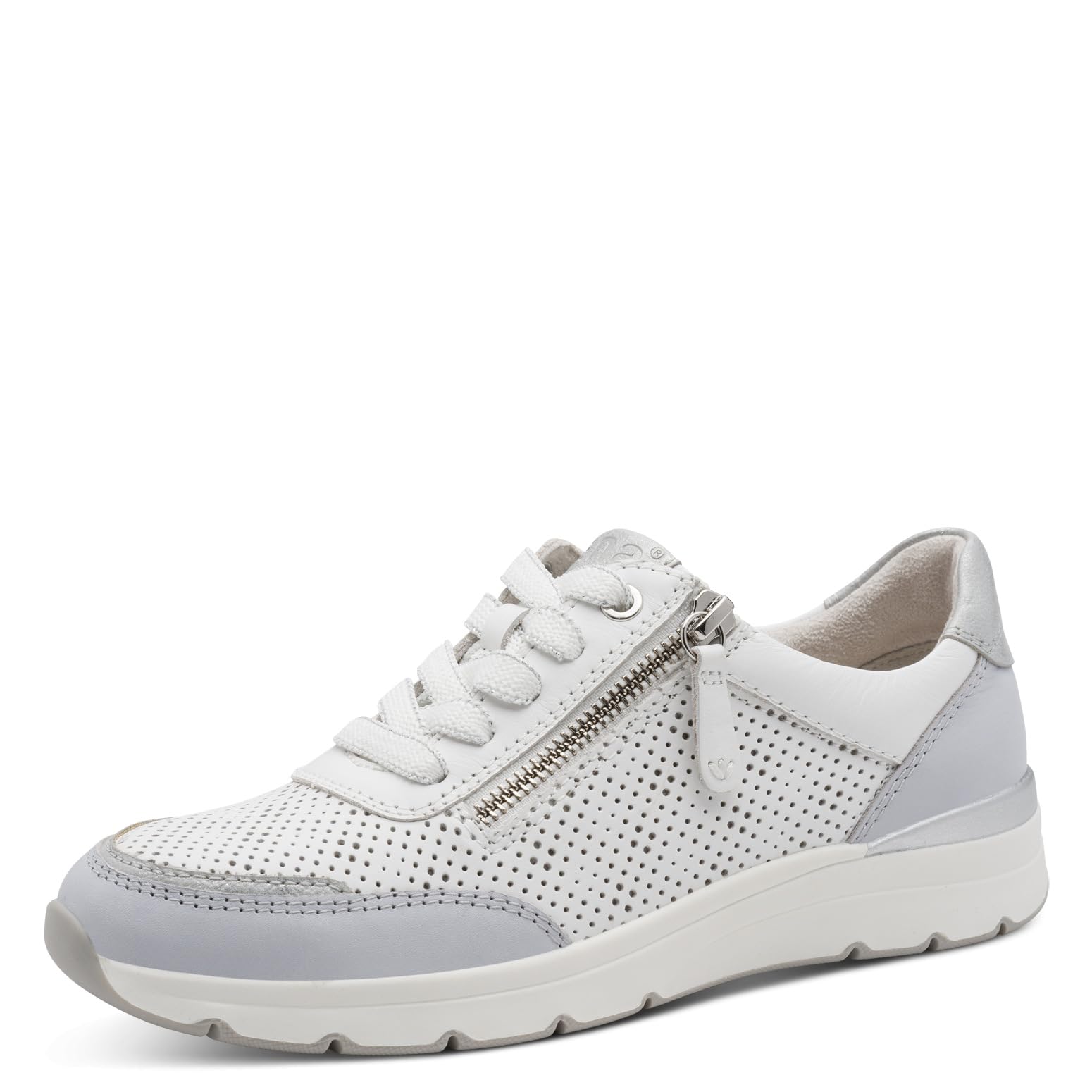 Jana Women's Damen Sneaker Low 8-23703-46, White Blue, 5 UK