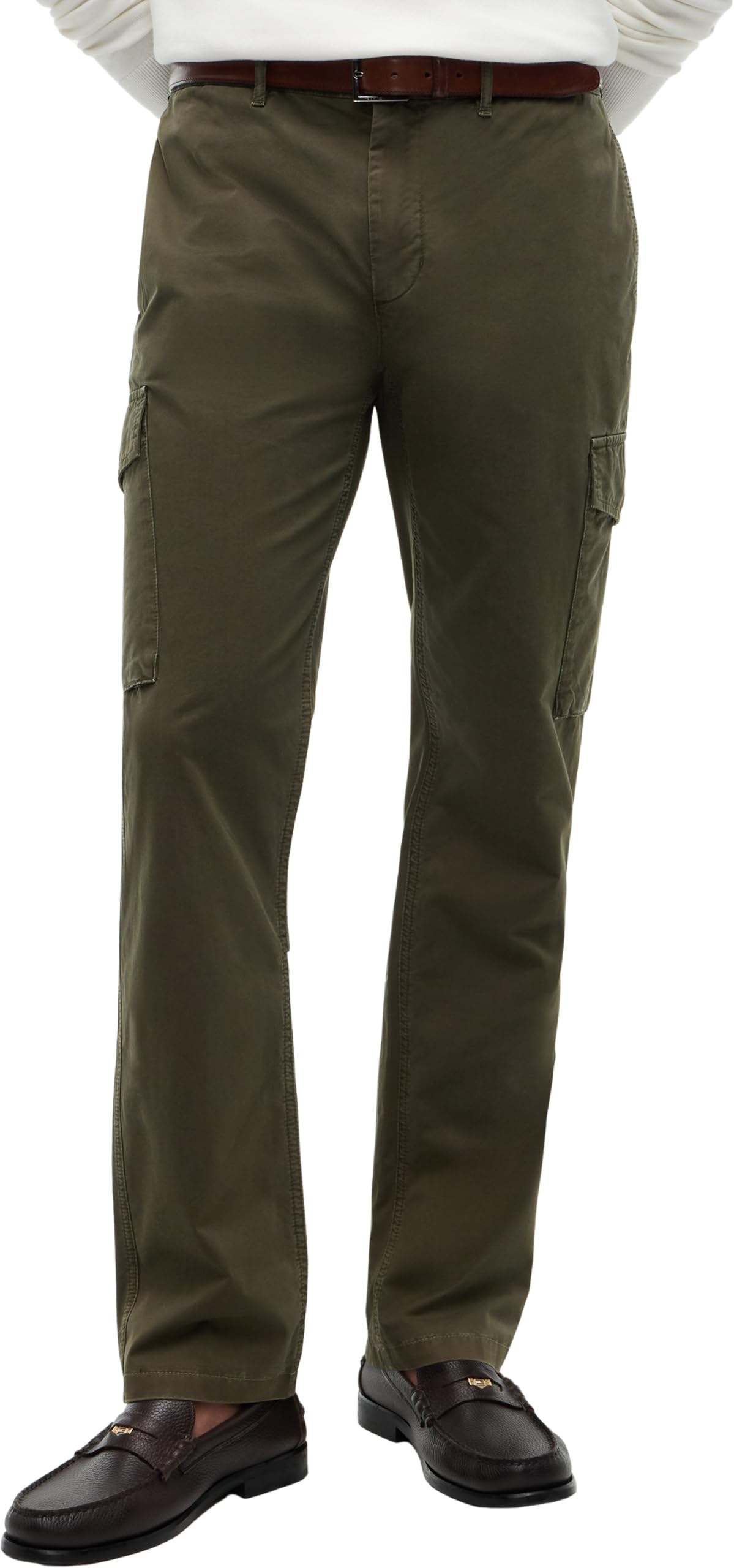 Tommy Hilfiger Men's Denton LW Twill Cargo MW0MW39695 Cargo, Green (Dark Greenery), 31W / 30L
