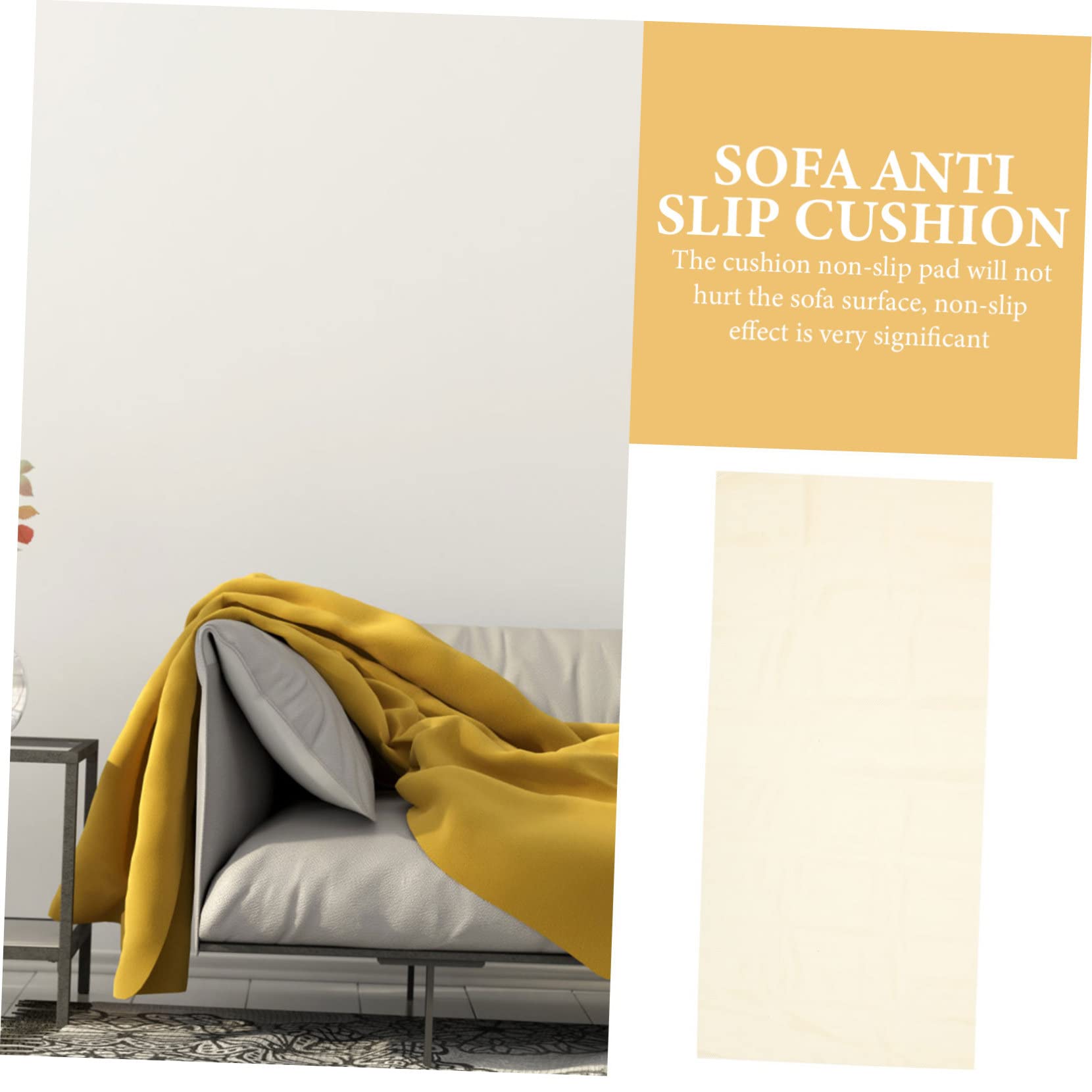 ABOOFAN Rete Antiscivolo per Tappeti e Divano in PVC, Tappetino Beige Ispessito, Multifunzione, Delicato sulla Superficie, per Casa e Ufficio | Uso Casa e Ufficio, Applicazione Multiuso su Tappeti e Superfici Lisce, Formato Griglia Flessibile