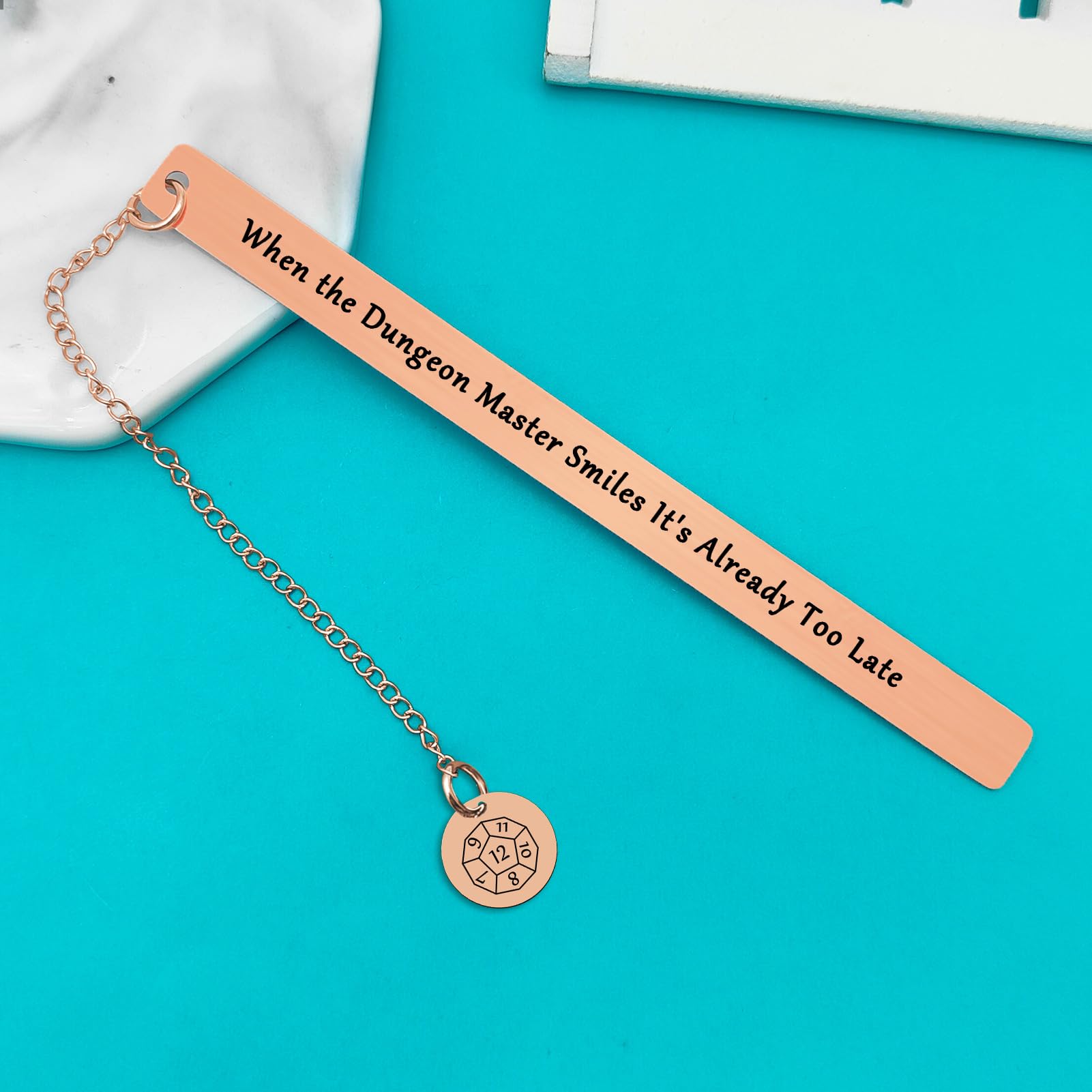 Dungeon Master Gifts DND Bookmark When The Dungeon Master Smiles It's Already Too Late Bookmark DND Gift DM Accessories RPG Gift DND Gamer Gift for Men Women - Image 2