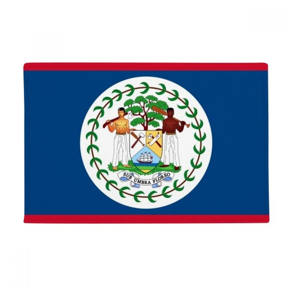 Tapis Belize drapeau Amérique du Nord 40x60cm pour sol de cuisine et salon