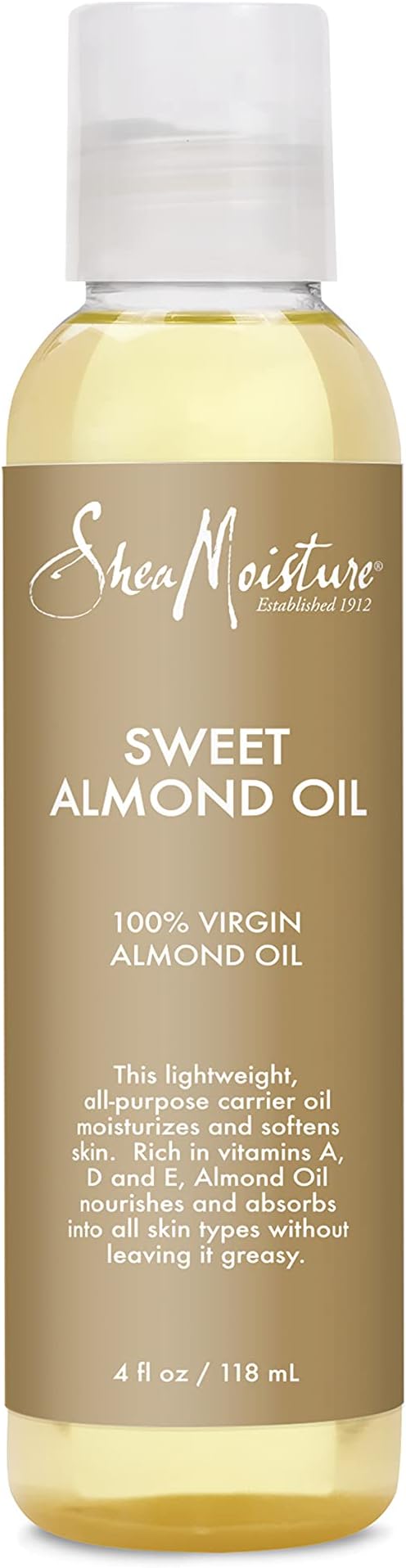 Body Oil for Dry Skin Sweet Almond Oil Cruelty Free 4 oz