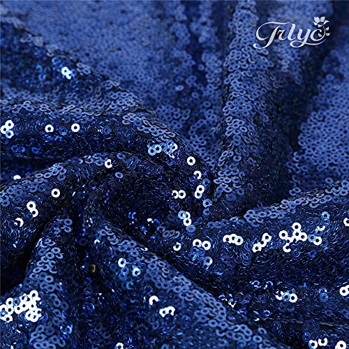Trlyc 12 By 108-Inch Navy Blue Sequin Tablerunner For Wedding/Party #TOP5