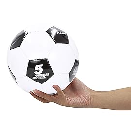 Aoneky 1-Pack Size 5 Adult Soccer Ball - Eco-Friendly 2.5mm PVC Leather, Durable Machine-Stitched Design, Ball Pump Included